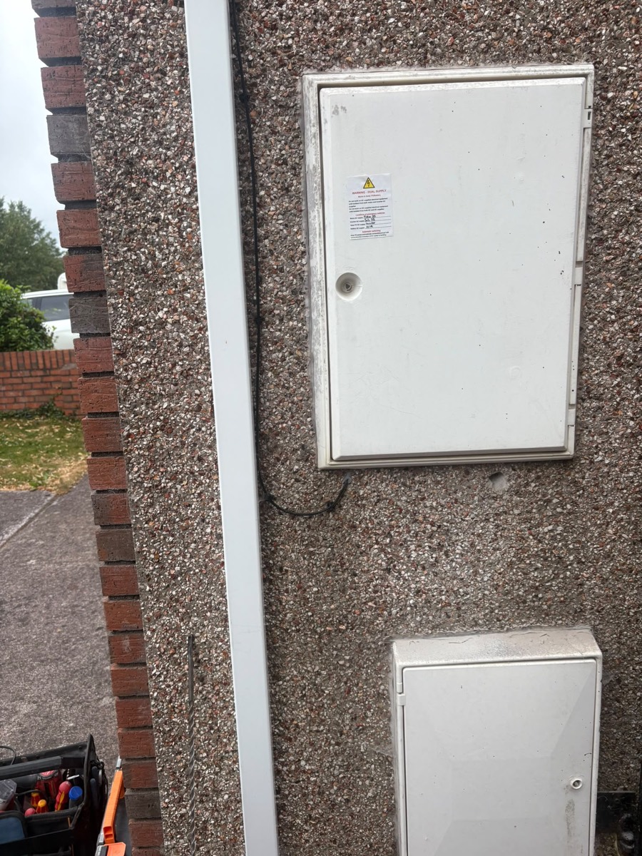 EV charger installation, Cork, before
