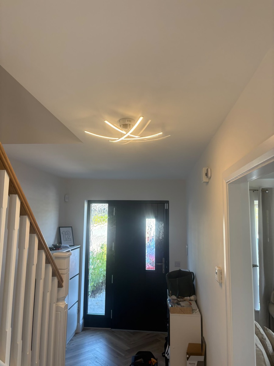 Hallway light fitting installation, Cork, after